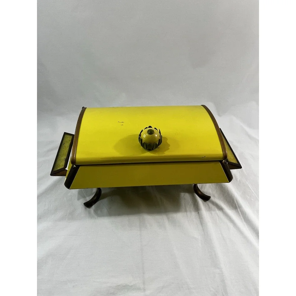 RARE Vintage Anchor Hocking Chaffing Dish Fire King 1950's Modern Century No Pla - Picture 7 of 8